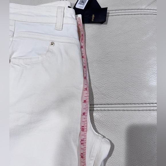NWT MAJE Cotton Pants In Ecru Sz. 36 - Picture 11 of 12